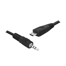 Noname Micro USB-B apa - 3.5mm Jack apa Adapter kábel és adapter