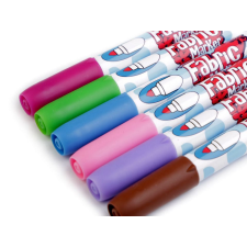 Noname Vízálló textilfestő filctollak, 6 szín, pasztell színek, 750625 filctoll, marker