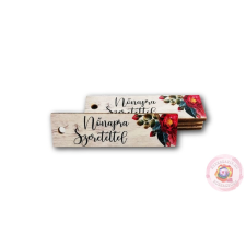 NŐNAPRA SZERETETTEL- BILÉTA 2X7,5CM dekorációs kellék