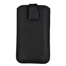 Nonbrand 5,2 col Telefontok - fekete tépőzáras-kihúzós tok (144x74x14mm) tok és táska