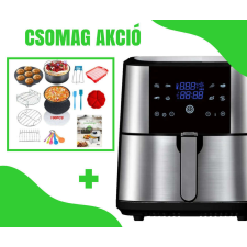 Nonbrand 8 L-es XXL Air fryer + 7 részes kiegészítő szett fritőz