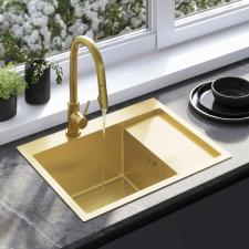 Nonbrand Acél mosogatótálca Fin BRUSH GOLD mosogatótálca
