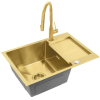 Nonbrand Acél mosogatótálca Paul BRUSH GOLD