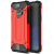 Nonbrand Apple iPhone 13 Pro Max, Műanyag hátlap védőtok, Defender, fémhatású, piros (106341)