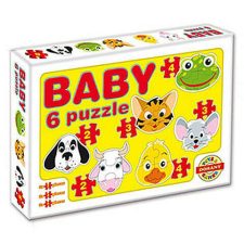 Nonbrand Baby puzzle háziállatokkal kreatív és készségfejlesztő