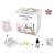 Nonbrand BabyBox - Fülbevaló - margaréta - piros &amp; crystal kővel - arany szín