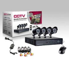 Nonbrand CCTV Online Megfigyelő központ, 4 kamerával megfigyelő kamera