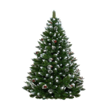 Nonbrand Christmas Crystal Ice műfenyő havas ágvéggel, tobozzal 120cm műfenyő