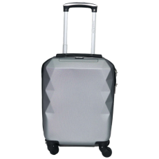 Nonbrand Cube Silver keményfalú bőrönd 40cmx31cmx19cm-kis méretű kabin bőrönd