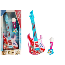 Nonbrand Elektromos gitár mikrofonnal pink 3362 játékhangszer