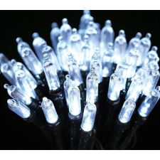 Nonbrand Elemes fényfüzér, 100 Led, hideg fehér, 8 funkciós, kültérre is kültéri izzósor