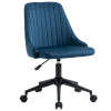 Nonbrand Ergonomikus irodai szék, Vinsetto, Acél/poliészter, Műbársony, Állítható magasságú, 50 x 58 x 77-85 cm, Kék