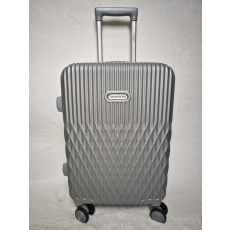 Nonbrand Fancy szürke keményfalú bőrönd 75cmx51cmx29cm-nagy méretű bőrönd