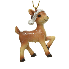 Nonbrand Fenyő dísz Bambi méz, 8 cm, gyanta, barna karácsonyfadísz