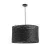 Nonbrand FIATLUX Bambusz Függőlámpa - Fekete - 41/24 cm