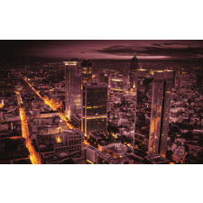 Nonbrand Frankfurt Éjszakai Panoráma Fotótapéta - XL tapéta, díszléc és más dekoráció