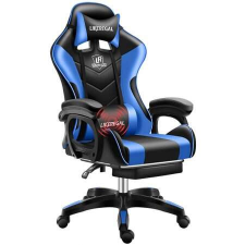 Nonbrand Gamer szék lábtartóval - Kék forgószék