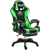 Nonbrand Gamer szék lábtartóval -  Zöld