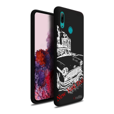 Nonbrand Graffiti Huawei Y7 2019 Szilikon Tok - New York Taxi tok és táska