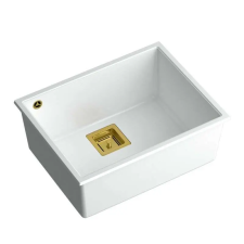 Nonbrand gránit mosogató DAVID 50 White mosogatótálca