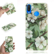Nonbrand Huawei nova 3i/P Smart+ Szilikon Tok - Virágminta tok és táska