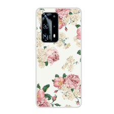 Nonbrand HUAWEI P40 Pro Bázsarózsa Minta Szilikon Tok tok és táska