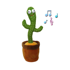 Nonbrand Interaktív plüss kaktusz, Zöld elektronikus játék
