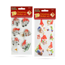 Nonbrand Karácsonyi 3D matrica szett - 2 féle matrica