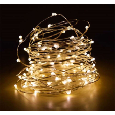 Nonbrand LED Fényfüzér 50db izzóval , elemes , Meleg fehér karácsonyfa izzósor