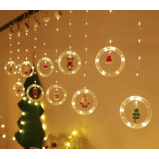 Nonbrand LED függönylámpák számokkal 3m 125LED meleg fehér karácsonyfa izzósor