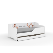 Nonbrand LILU gyerekágy laminált oldallal 160x80cm matraccal és ágyneműtartóval - majom gyermekbútor