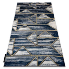 Nonbrand Modern De Luxe 462 Geometriai - Sötétkék / Arany 200X290 cm Szőnyeg lakástextília