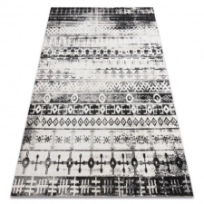 Nonbrand Modern szőnyeg MUNDO E0592 etnikai szabadtéri bézs / fekete 200x290 cm lakástextília