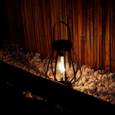 Nonbrand Napelemes lámpa kerthez MCT Deco, lámpás típus, LED, 18x21 cm kültéri világítás