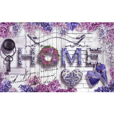 Nonbrand Otthon Dekor Fotótapéta - Lila Virágok - XL tapéta, díszléc és más dekoráció