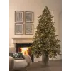 Nonbrand Pino Argentato de Lux műfa távirányítóval és 6500 Mini Led, PE, 270 cm, zöld