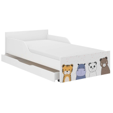 Nonbrand PUFI gyerekágy 160x80 matraccal és ágyneműtartóval - mini zoo ágy és ágykellék