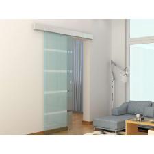 Nonbrand RS120 savmart, csíkozott üveg Tolóajtó 85x205cm nyílászáró