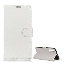 Nonbrand Samsung Galaxy A7 (2018) (SM-A750), Wallet notesz mobiltok, Fehér tok és táska