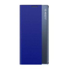 Nonbrand Samsung Galaxy S23 FE Flip Tok - Sötétkék, Bőrhatású tok és táska