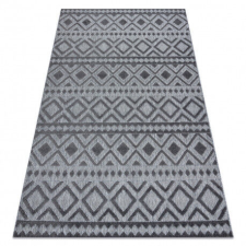 Nonbrand SOLE D3852 Boho Gyémánt Szőnyeg - Szürke - 180x270 cm lakástextília