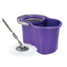 Nonbrand Spin Mop forgófejes Felmosó szett 19l - lila takarító és háztartási eszköz