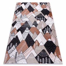 Nonbrand Szőnyeg FUN Tops gyerekeknek, hegyek, csúcsok krém 160x220 cm lakástextília