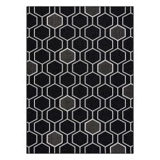 Nonbrand Szőnyeg WINK HEXAGON fekete 140x200 lakástextília