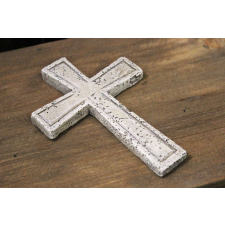 Nonbrand Szürke kereszt 10cm karácsonyi dekoráció