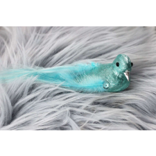Nonbrand Tiffany-kék madár karácsonyfadísz 15cm karácsonyfadísz