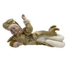 Nonbrand Udvari bolond figura arany 45cm karácsonyi dekoráció
