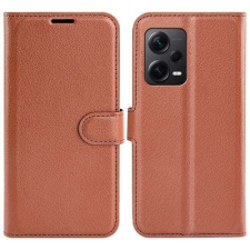 Nonbrand Xiaomi Redmi Note 12 Pro Plus, WALLET notesz mobiltok, Barna tok és táska