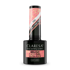NoNo Claresa Brush Easy Gel - Glitter Peach lakk zselé
