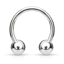 NoNo Patkó golyó végekkel titánból (8mm - 3mm) testékszer